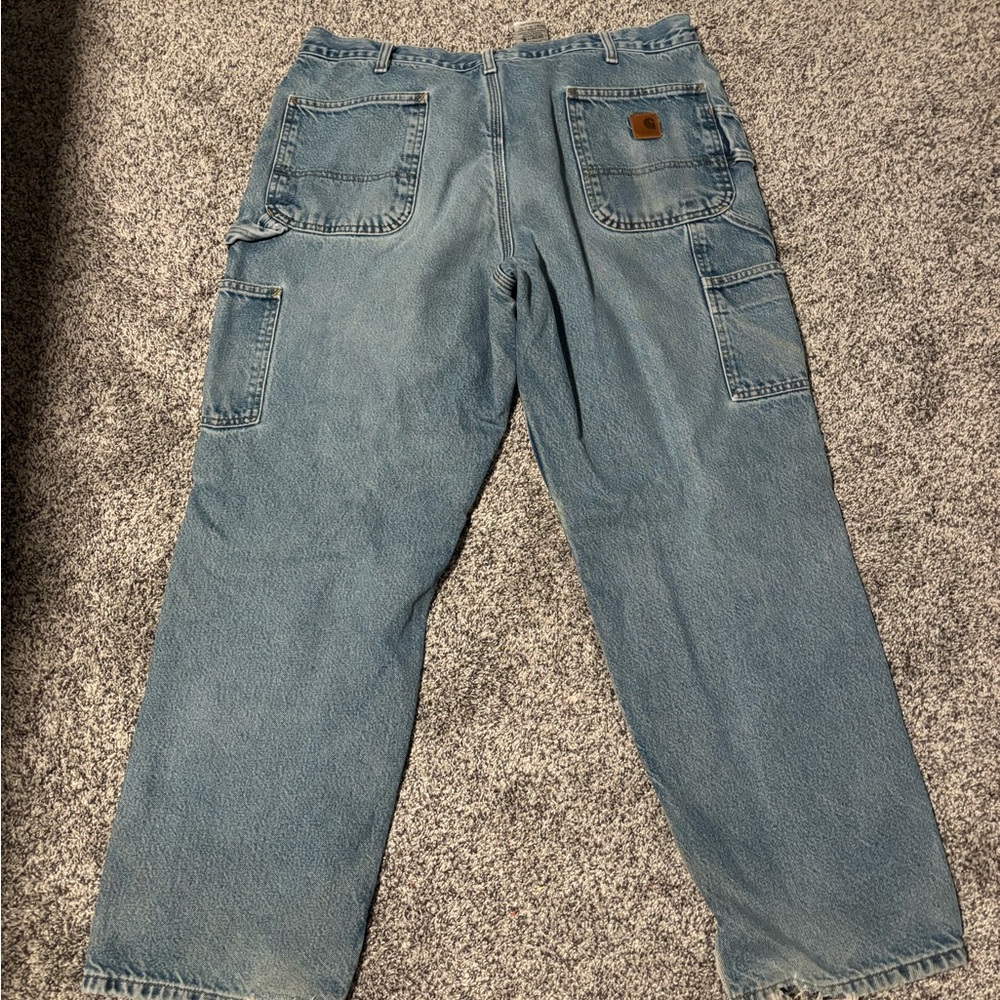 Carhartt Blue Denim Work Pants